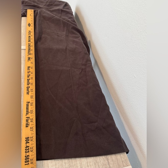 Madewell Slouchy Straight Pants Drapey Twill Brown Mid Rise NWT 2024 Size 14 - Picture 6 of 11